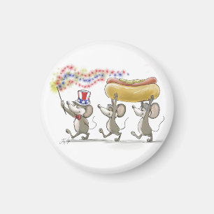 Imán Mic, Mac & Moe's Happy 4th of July Magnet