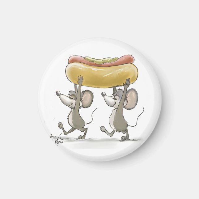 Imán Mic y Mac's Picnic Magnet (Frente)