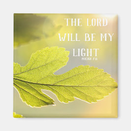 Imán Micah 7:8 Sunny Leaf Magnet