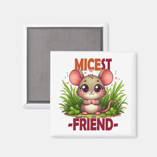 Imán Micest Friend divertido juego de palabras Cute beb