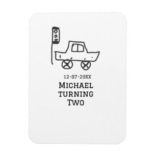 Imán Michael cumpliendo dos años semáforo de coche de j