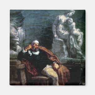 Imán Michelangelo en su estudio