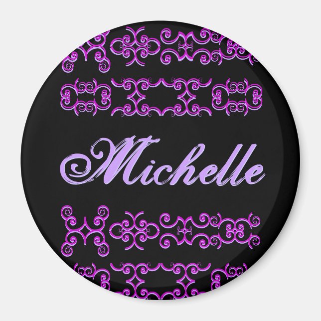 Imán Michelle Designer Name Magnet (Frente)