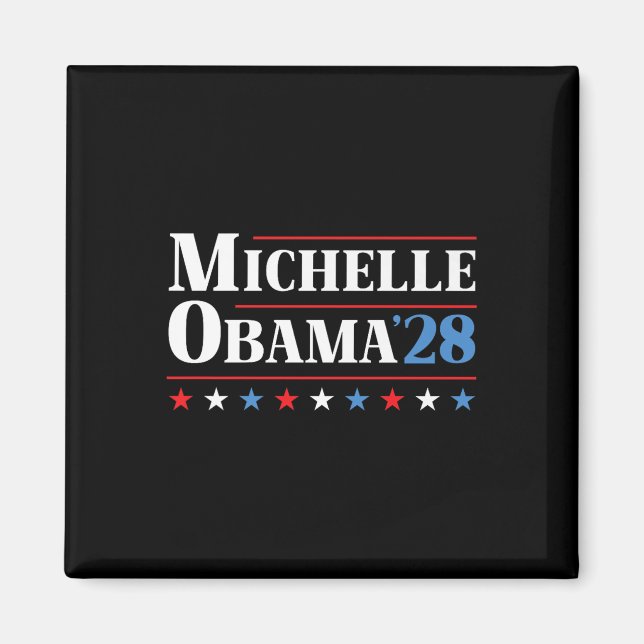Imán Michelle Obama 2028 para presidente Premium (Frente)
