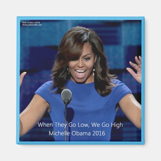 Imán Michelle Obama Colectivo "Vamos Alto" (Frente)