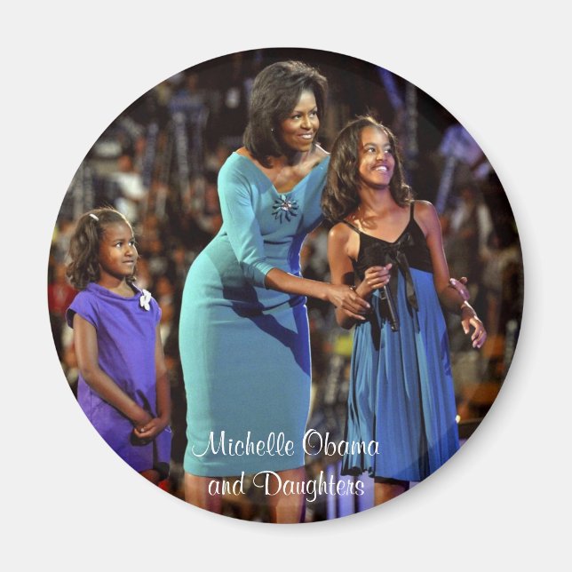 Imán Michelle Obama e hijas (Frente)