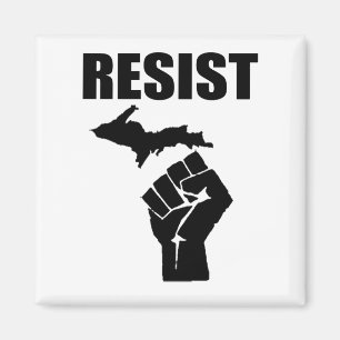 Imán Michigan Fist RESIST