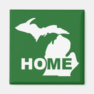 Imán Michigan Hogar Lejos Del Estadio Fridge Magnet