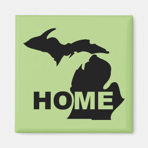 Imán Michigan Hogar Lejos Del Estadio Fridge Magnet