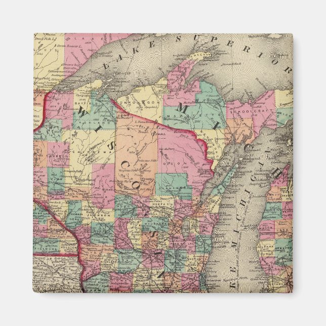 Imán Michigan, Minnesota y Wisconsin (Frente)