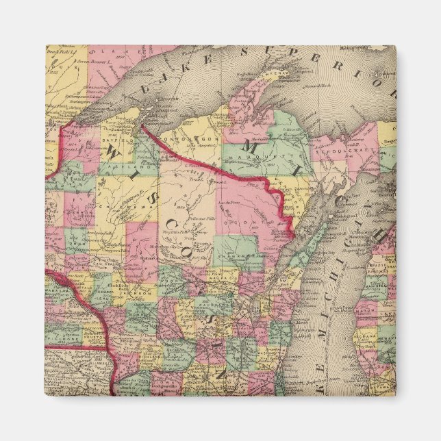 Imán Michigan, Minnesota y Wisconsin 2 (Frente)