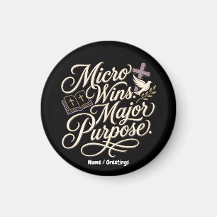Imán Micro Wins Propósito Principal Fe Inspiradora