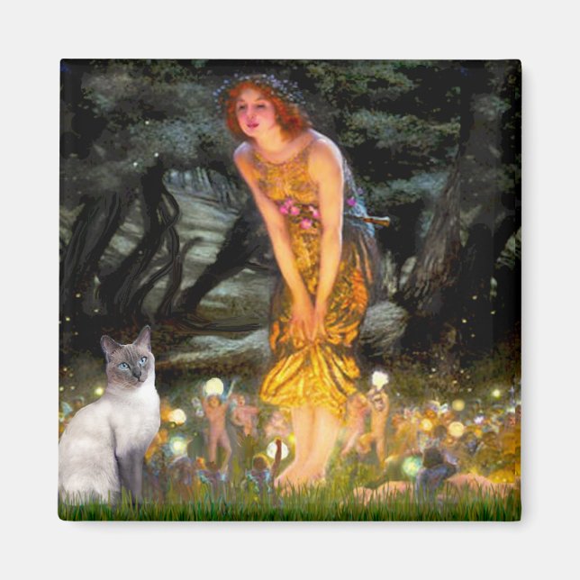 Imán MidEve - gato de Blue Point Siamese (Frente)