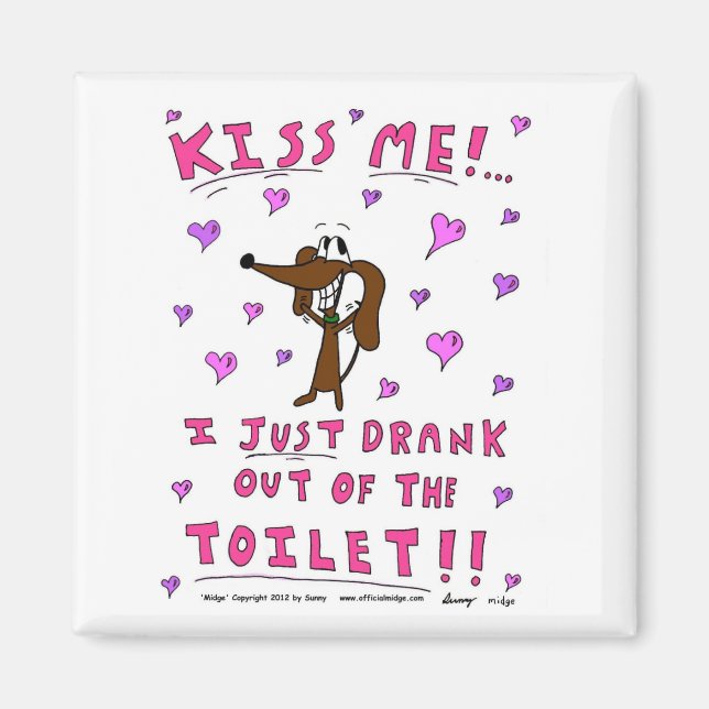 Imán Midge 'KISS ME' Magnet (Frente)