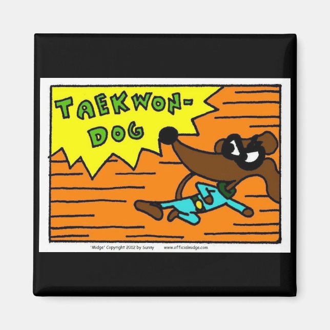 Imán Midge TAEKWON-DOG Magnet (Frente)