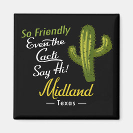Imán Midland Cactus Funny Retro