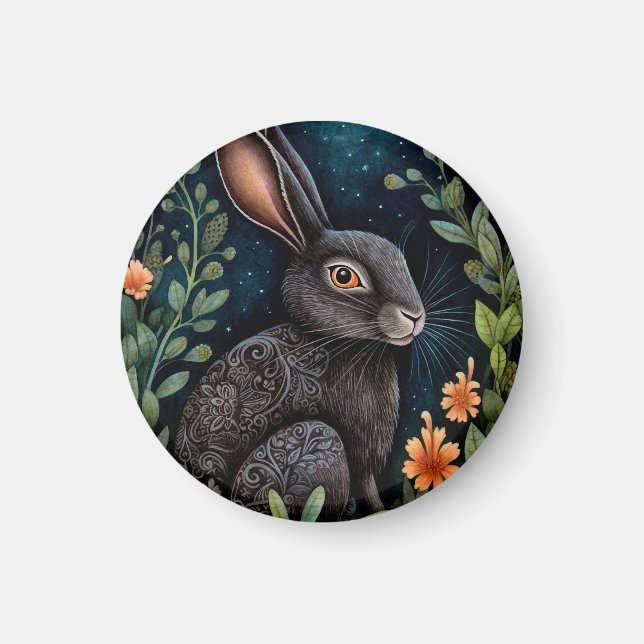 Imán Midnight Hare Magnet (Frente)