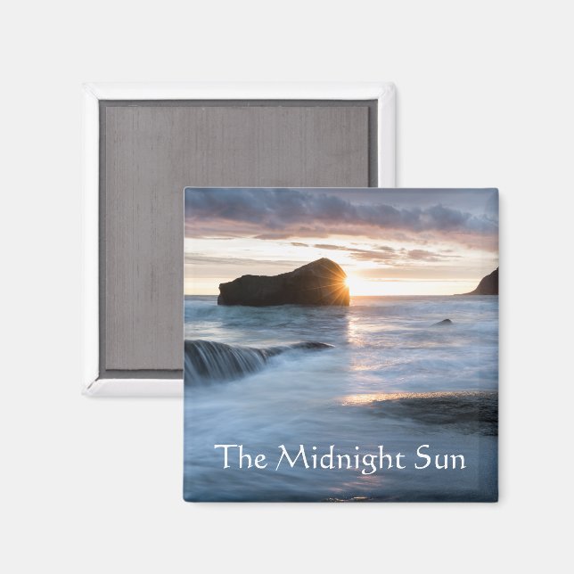 Imán Midnight Sun Noruega (Anverso/Reverso)