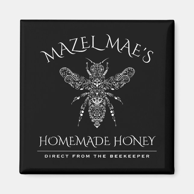 Imán Miel casera personalizado (Frente)