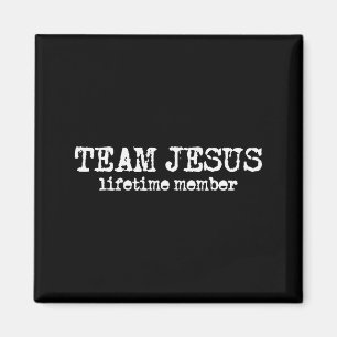 Imán Miembro Equipo Jesús Minimalista Fe Biblia Cristia