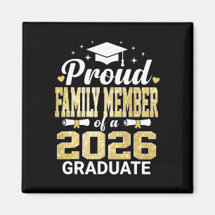 Imán Miembro Orgulloso De La Familia De Un Graduado De