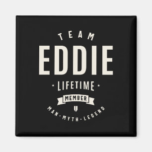 Imán Miembro vitalicio del equipo Eddie Nombre divertid