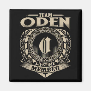 Imán Miembro vitalicio del equipo Oden divertido nombre