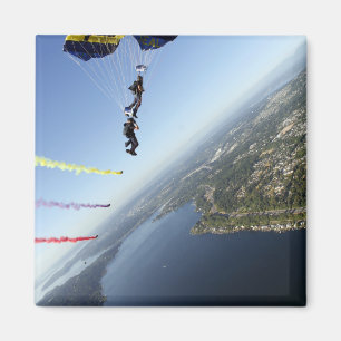 Imán Miembros del equipo del paracaídas de la marina d