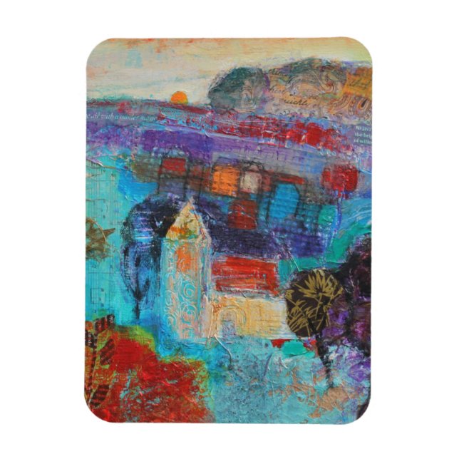 Imán Mientras el sol cae hacia abajo 2013 (Vertical)