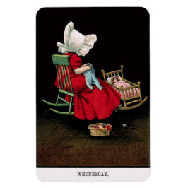 Imán Miércoles de la década de 1900 Sunbonnet Sue Magne