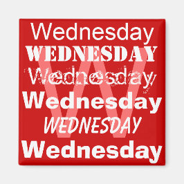 Imán Miércoles Día laborable de la semana Magnet