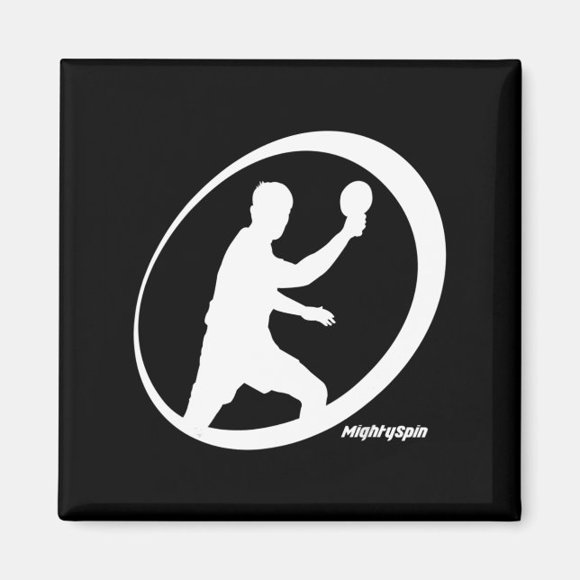 Imán Mighty Spin Ping Pong Tee Table Tennis Comfy (Frente)