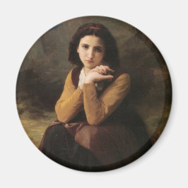 Imán Mignon (Chica joven dulce francés) (de Bouguereau)