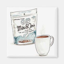 Imán Mike and Jen's Cocoa Magnet