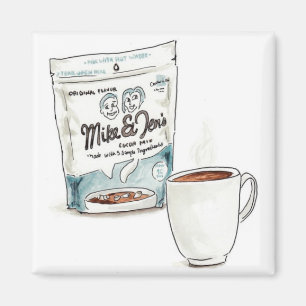 Imán Mike and Jen's Cocoa Magnet
