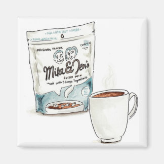 Imán Mike and Jen's Cocoa Magnet