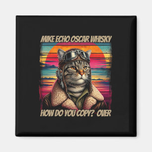 Imán Mike Echo Oscar Whisky M.e.o.w