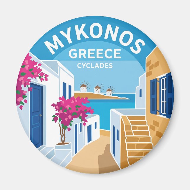 Imán Mikonos Grecia (Frente)