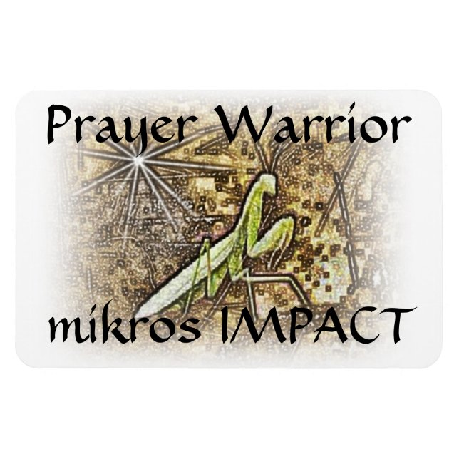 Imán MIKROS IMPACT PRAYER WARRIOR 4"x6" MAGNET (Horizontal)