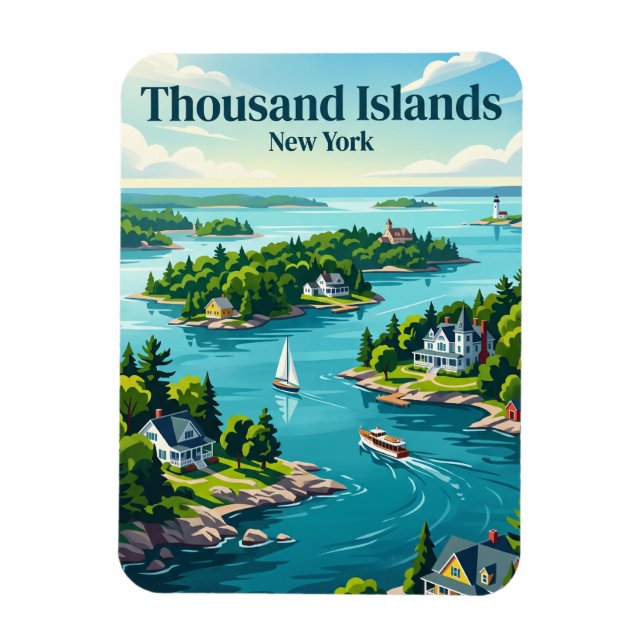 Imán Mil Islas, Nueva York (Vertical)