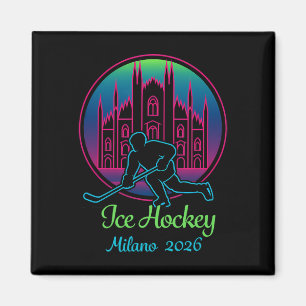 Imán Milan 2026 Hockey sobre hielo Invierno 2026 y Duom