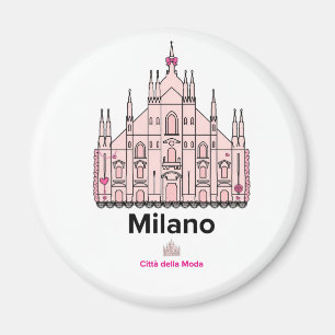 Imán Milano Duomo Rosa Jirai Kei Encaje Coquette