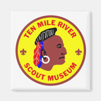 Imán Mile River Scout Museum Square Magnet