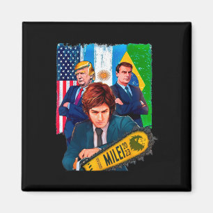 Imán Milei Presidente 2023 Donald Trump Jair Bolsonaro