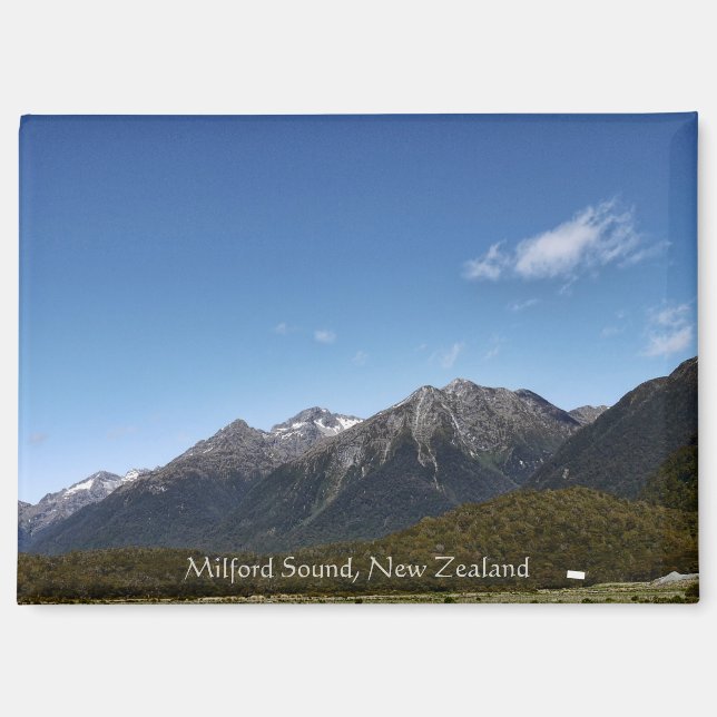 Imán Milford Sound Camping @ New Zealand Shots Magnet (Anverso)