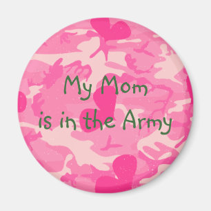 Imán militar del camuflaje del rosa de la mamá