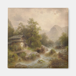 Imán Mill en una corriente de montaña (por Albert Riege