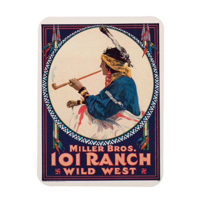 Imán Miller Bros. Ranch 101, Poster de Círculo Oeste Sa (Vertical)