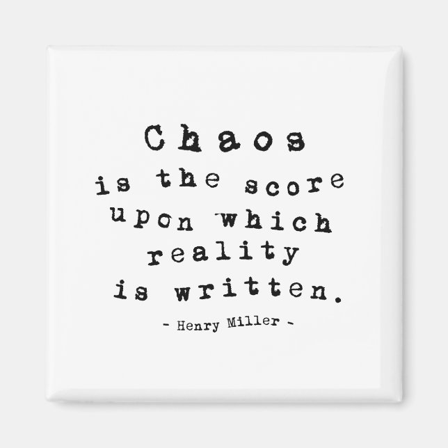 Imán Miller sobre el caos (Frente)