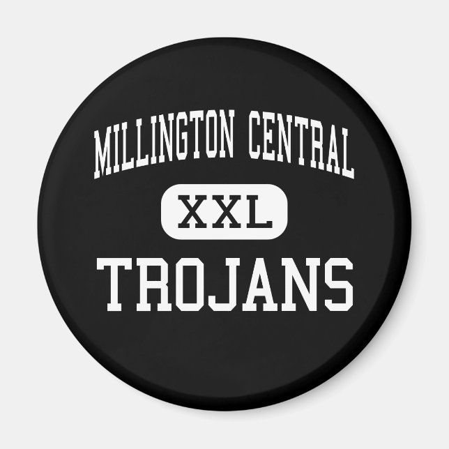 Imán Millington Central - Trojans - High - Millington (Frente)